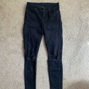 Black Ripped TopShop Jeans